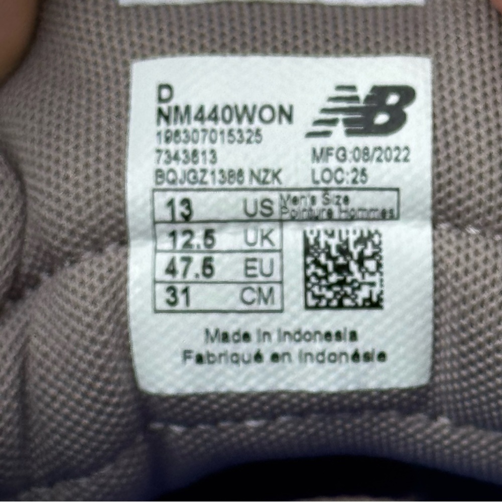 New Balance Numeric 440 Men’s Size 13 Blue Orange Skate Shoes NM440WON Gum Sole - Picture 11 of 11